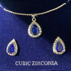 Danecraft Fine Silver Plate Cubic Zirconia.